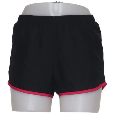 Nike, Sportshorts, Größe: XS, Schwarz/Pink, Polyester, Einfarbig, Damen #owC