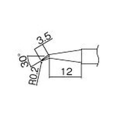 HAKKO Soldering Iron Tip/0.2J Type T12J02