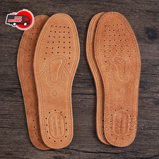 Real Cowhide Insole Leather Shoes Boots Shoe Inserts Soft Breathable Deodorant A