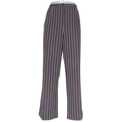 Saks, Stoffhose, Größe: 44, Grau/Weiß, Polyester/Viskose, Streifen, Damen #ePf