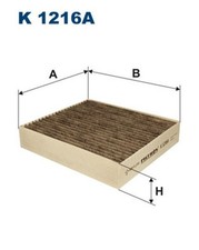 FILTRON Innenraumfilter K 1216A Aktivkohlefilter für SMART MITSUBISHI FORFOUR 6