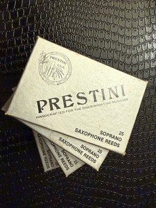 Prestini Soprano Saxophone Reeds — Box Of 25 — Strength 3½