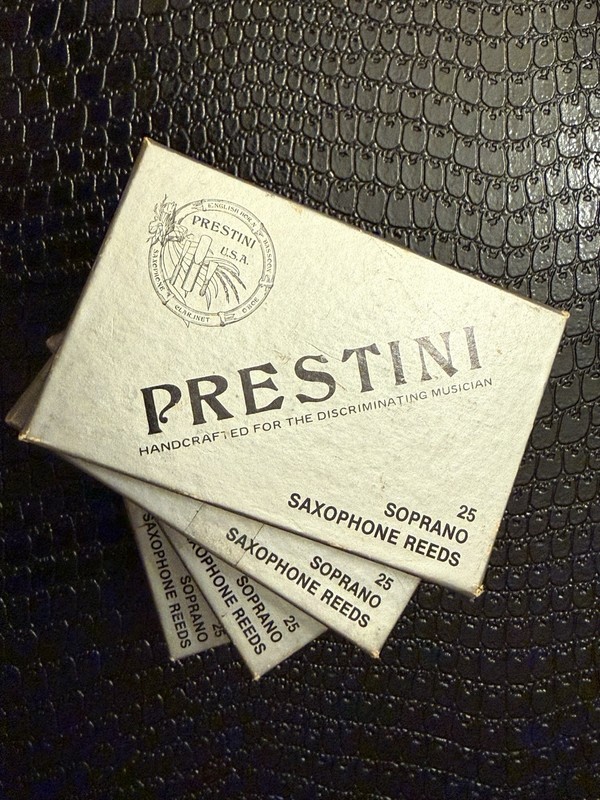 Prestini Soprano Saxophone Reeds — Box Of 25 — Strength 3½