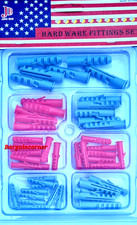Screw Plugs Wall Anchor Plug Assorted Concrete Brick Wood Plaster Screw Fixing 
