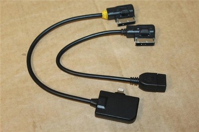 Audi iPhone Lightning USB Kabel Leitung Set Audi Music Interface AMI MMi 3G + ORIGINAL