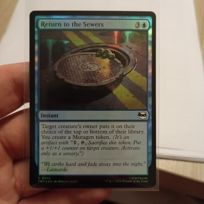 TMT Turtles Magic C 0052 Return to The Sewers Foil English MTG Common