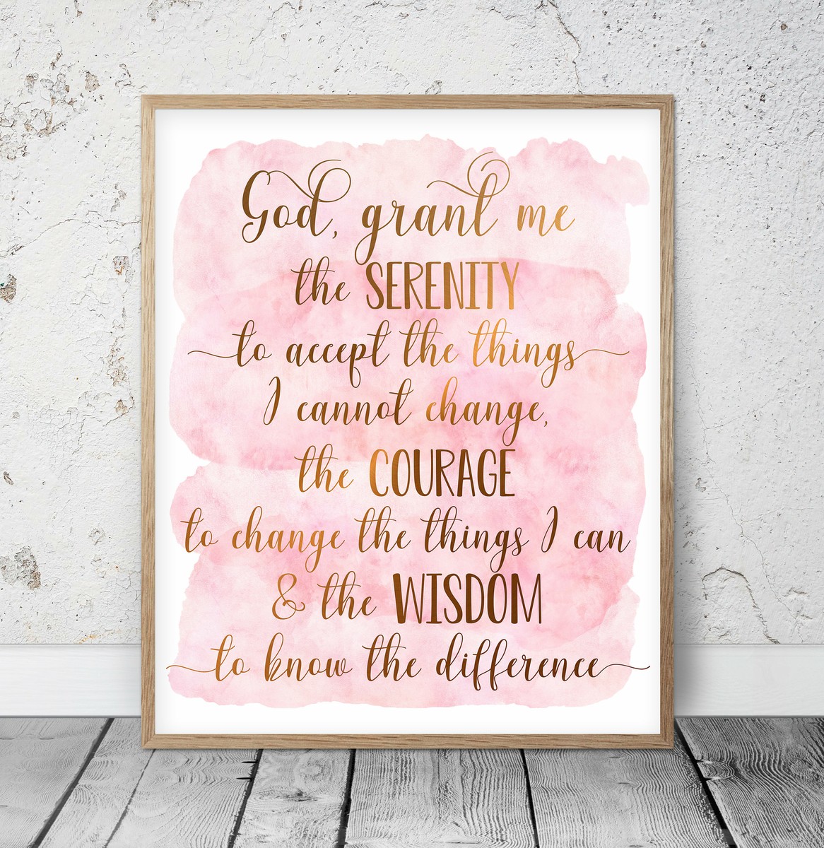 God Grant Me The Serenity, Bible Verse Printable Wall Art,Bible 