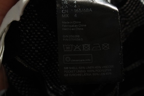 H&M Pantalón corto Mujeres Talla EU 36 negro-blanco look casual - Imagen 4 de 5
