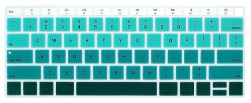 Gradient Colors Silicone Keyboard Cover Protection MacBook Air 13'' A1932 - Picture 3 of 5