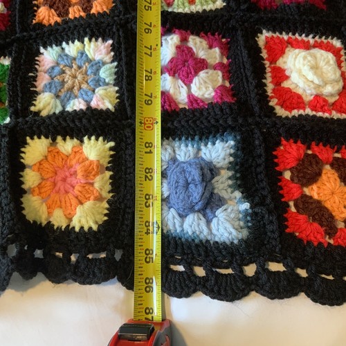 Granny Square Crochet Afghan Sofa Throw Blanket 86X96 Roseanne Grannycore King - Picture 4 of 8