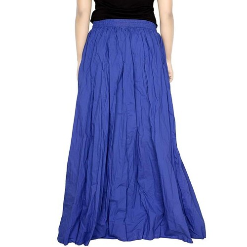 Women cotton long Skirt Full length Maxi Skirt Solid Comfortable Skirt - Picture 15 of 74