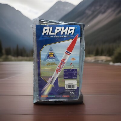 BRAND NEW / SEALED Estes Alpha Rocket Kit - 1225 Flying MODEL - 1000 Feet