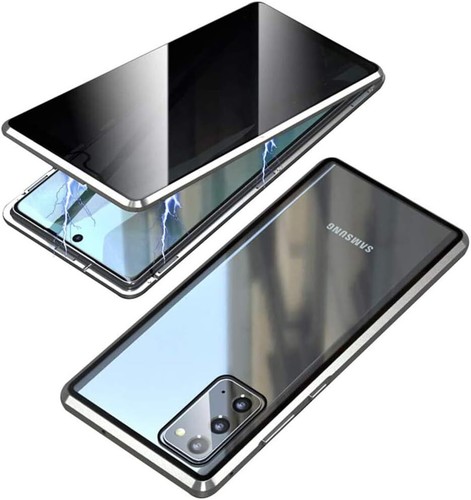 Full Glass Anti Spy Magnetic Case For Samsung Galaxy S24 Ultra S23+ S22 S21 S20 - Picture 15 of 22