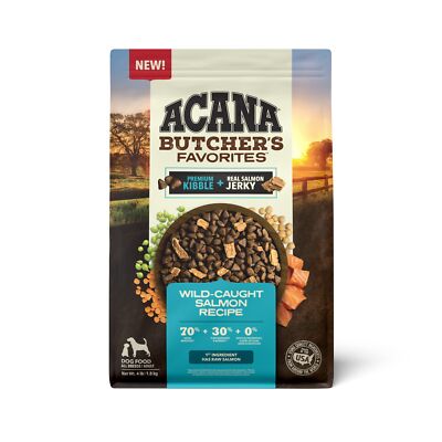ACANA Butcher's Favorites Wild Caught Salmon Recipe Dry Dog Food 4 lb