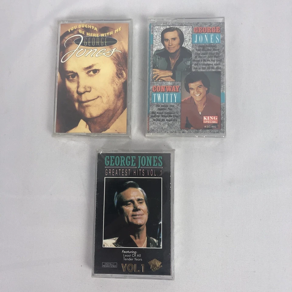 George Jones 3 Cassette Tapes SEALED Country Music - Image 2 of 4