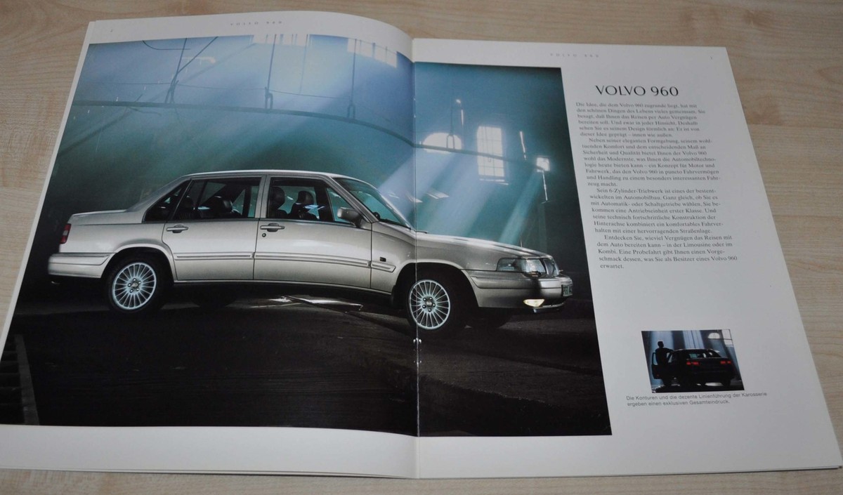 1995 Volvo Model Range 440 460 480 850 940 960 Brochure Prospekt