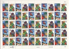Scott 3108 - 3111 - Christmas. Sheet of 50. MNH. OG.       #02 3108sh50