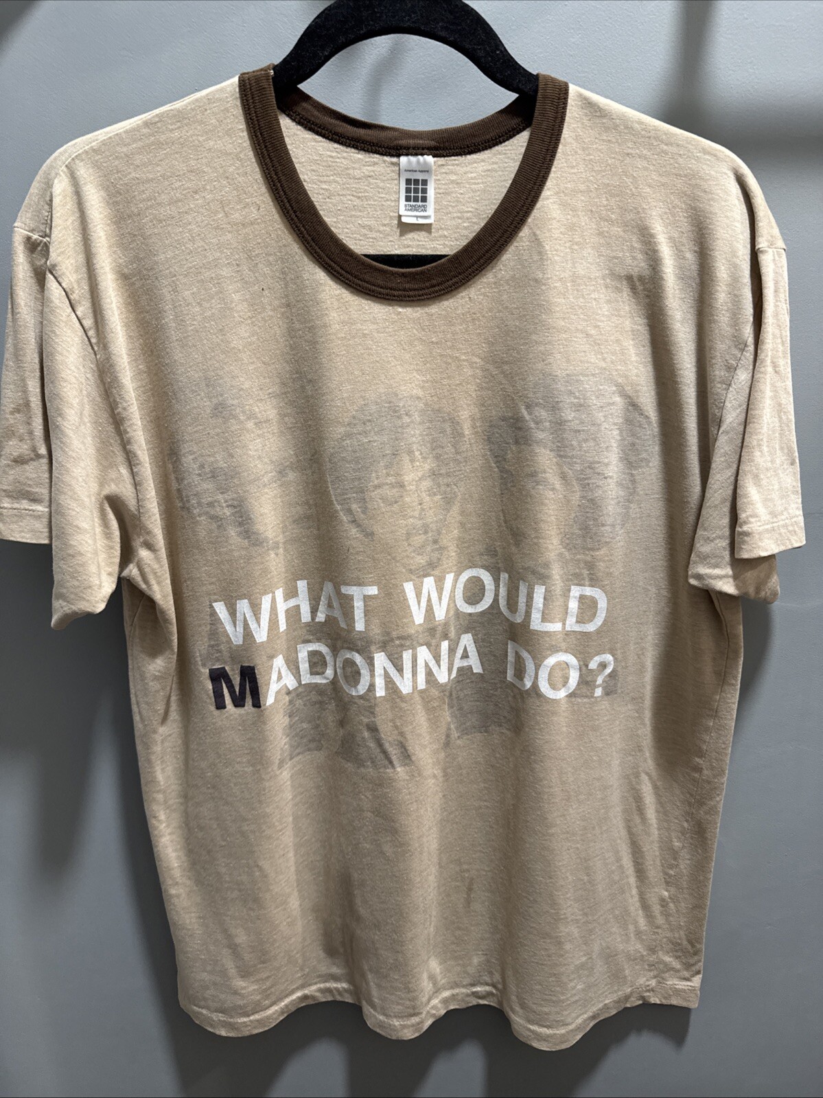 What Would Madonna Do? Re-Invention Tour shirt American Apparel Size L