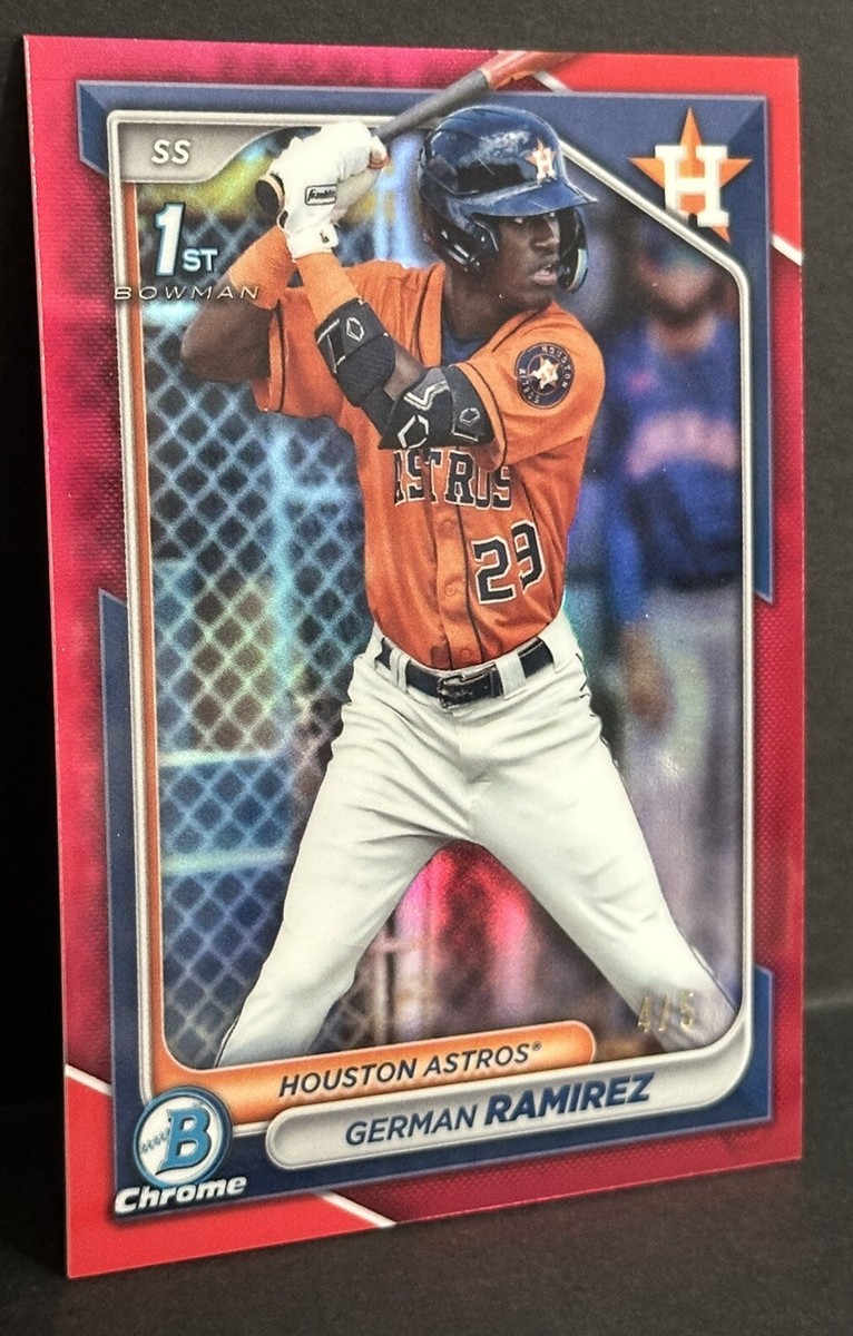 2024 Bowman Chrome Baseball Astros 1st Bowman German Ramirez Red