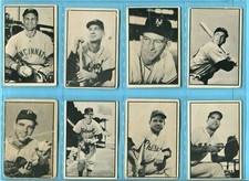 1953 Bowman Black & White Starter Set Lot of 28 Diff Baseball Cards Low Grade  