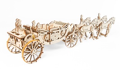 UGEARS ROYAL CARRIAGE LIMITED ED. 3D Puzzle Wooden Mechanical Model Kit UTG0048