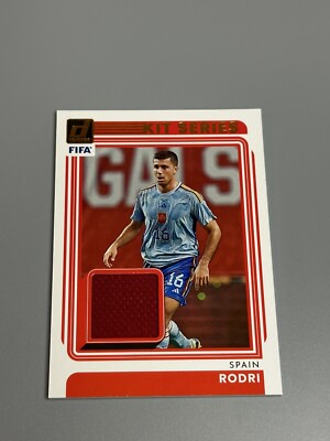 Rodri 2022-23 Panini Donruss Kit Series Jersey Relic KS-RRI Spain