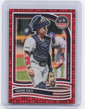 2024 Panini Stars & Stripes #49 Teagan Scott Red Disco #/199