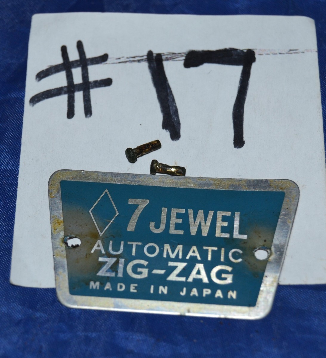 MONTGOMERY WARD 7 JEWEL AUTOMATIC ZIGZAG SEWING MACHINE USED