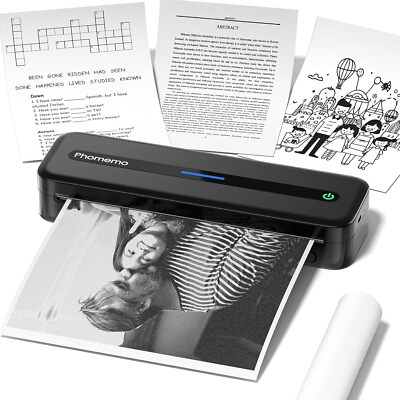 Tragbarer Upgrade Phomemo M08F Thermodrucker A4,Kompatibel mit Android und iOS