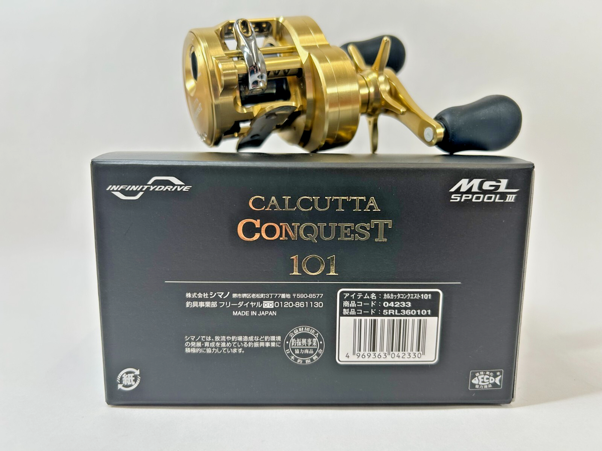 Shimano 21 CALCUTTA CONQUEST 101 Left 5.6 Casting Reel Brand Shimano 21 CALCUTTA CONQUEST 101 Left 5.6 Casting Reel Brand
