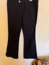 NWT Marc Jacobs Women  s Wide Leg Trousers Black Color With 2 Flap Pockets SZ.8
