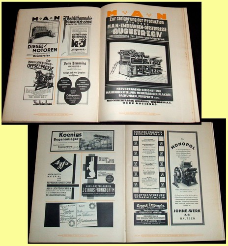 Offset Buch und Werbekunst No. 8/1928, vintage ads magazine, Advertising Art - Picture 12 of 12