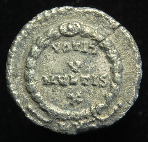 Julian II the Apostate AR siliqua VOTIS V MVLTIS X, Lyons 360-363AD - 第 2/2 張圖片