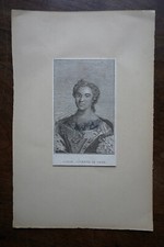 MARY JOSEPHINE OF SAXONY. portrait. engraving 19 eme. Dimensions: 75mm X 125mm.