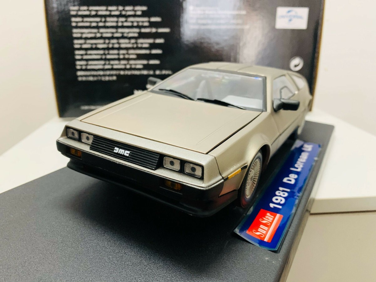 1/18ミニカー　DE LOREAN LK 1981 Universal Sun Star 1981 De Lorean LK Back To The Future 1/18