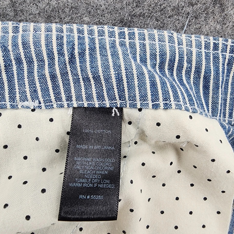 Pantalones cortos Express para mujer 30 chinos azules a rayas  Foto 4 de 4