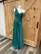 Clarissa teal formal dress, size 8 gown.