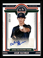 2022 PANINI STARS & STRIPES USA BASEBALL #NTDP-AH ADAM HACHMAN ROOKIE AUTO /499
