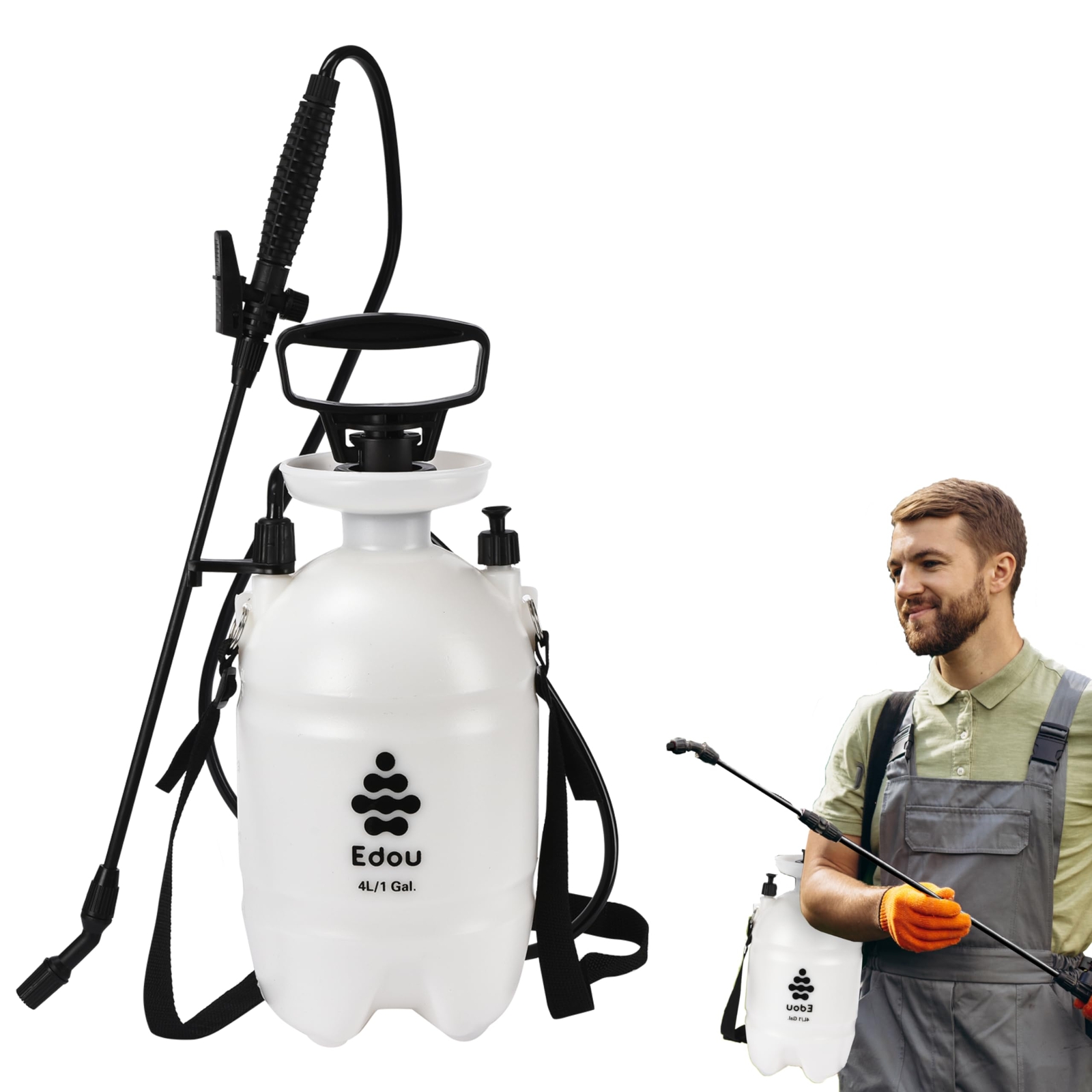 Direct Pump Pressure Sprayer - Pressurized Lawn and Garden Water Spray Bottle...