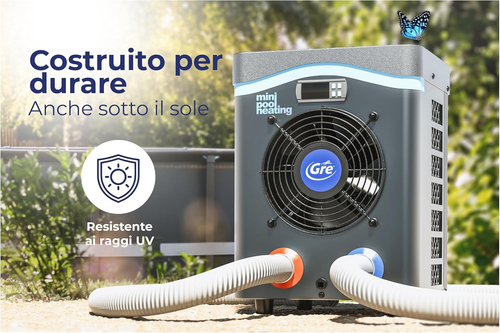 HPM30 - Mini Pompa Di Calore per Piscine Fuori Terra Fino a 30 M3, Riscaldamento - Foto 6 di 11