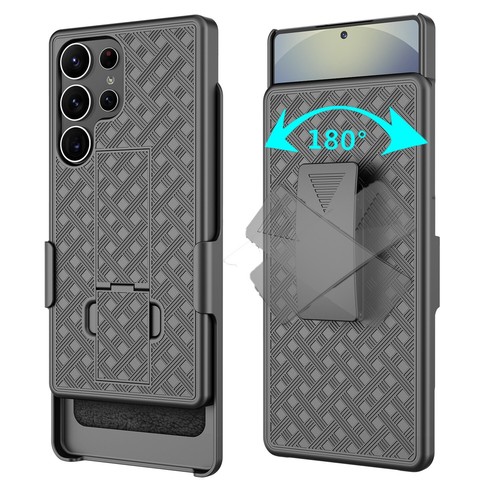 For Samsung Galaxy S25 Ultra S24 Plus S23 FE Phone Case Belt Clip Holster Cover - Photo 3 sur 10