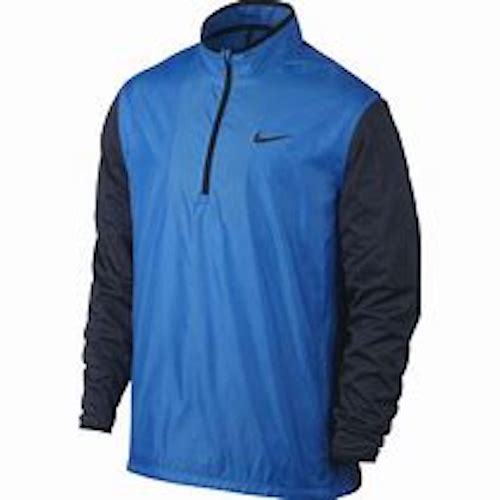 Nike Golf 1/2-Zip Shield Top Jacket Windbreaker Blue Mens M