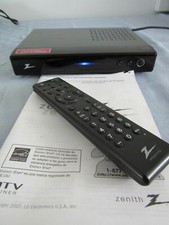 Zenith Digital DTV TV Tuner Converter Box Model DTT901 w/ Remote  Manual