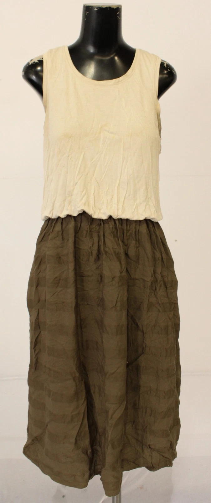 prana two-tone sleeveless perry knit midi 