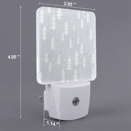 LED Night Light,Winter Forest Scandinavian LED Night Light Plug into Wall with D - Picture 2 of 12