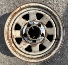 80-90 Ford Truck F150 Bronco Oem 15 X 7 Steel Wagon Wheel Rim 5 On 5.5 Wcenter