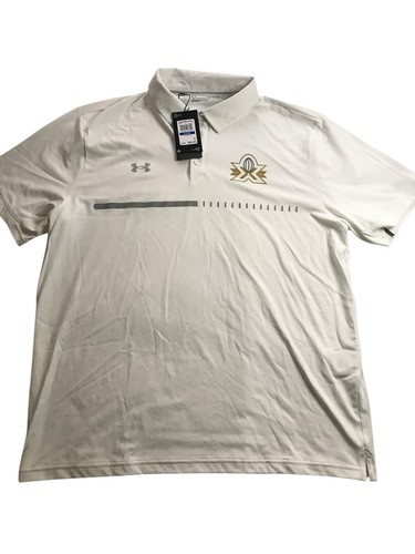 Under Armour UA Title Polo Men’s Short Sleeve Shirt White 1370359-100 Size XL - Picture 2 of 6