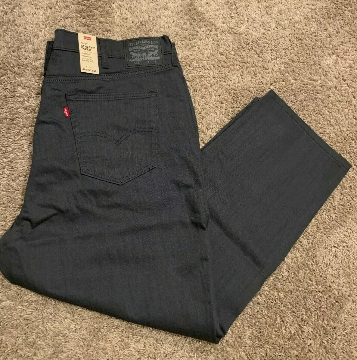 Levi's 541 Athletic Fit Jeans WStretch Stealth Gray Big & Tall Sizes RT$79  0019