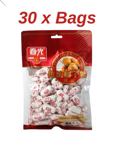 30 Bags Chun Guang Classic Coconut Candy 8.8oz (250g) Wholesale