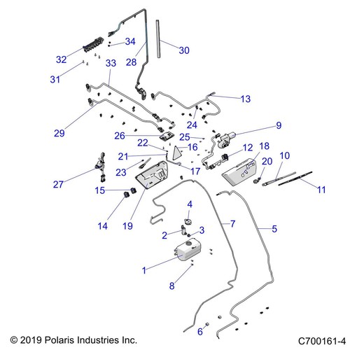 Polaris Ranger Wiper Motor, Genuine OEM Part 2204914, Qty 1 - Picture 7 of 9